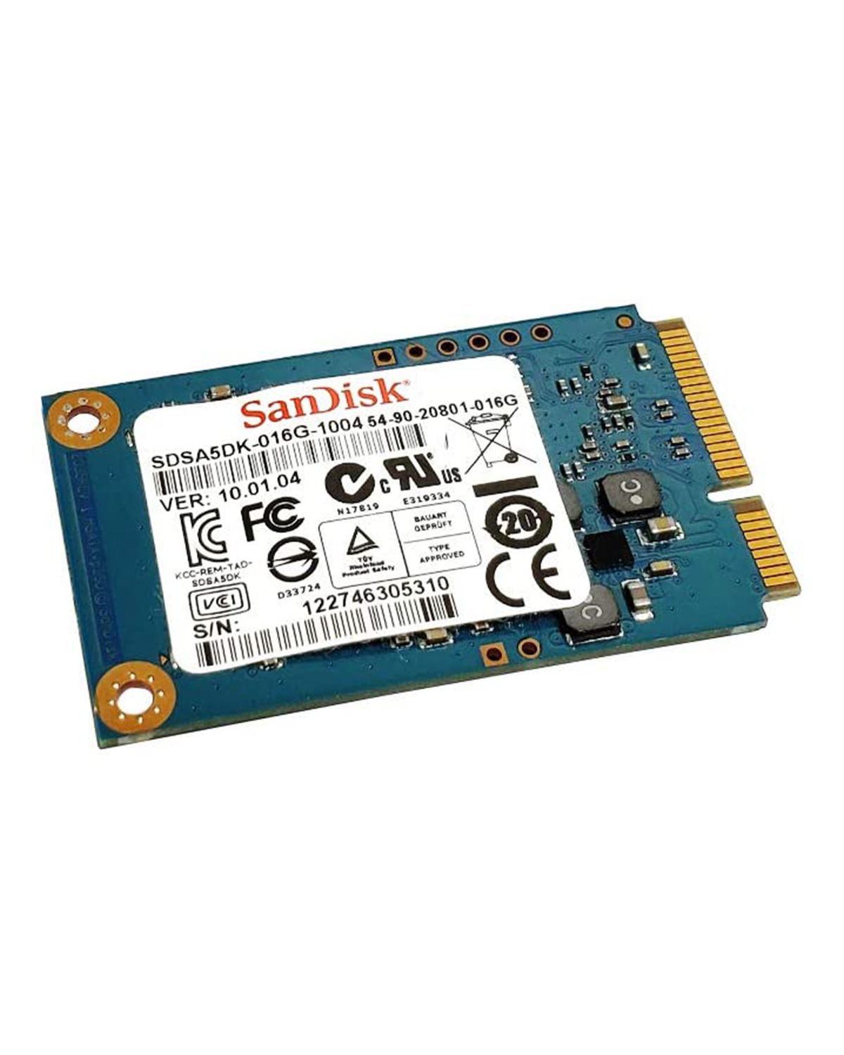 SanDisk U100 M.2 mSATA 16GB Solid State SSD SDSA5DK-016G-1006 