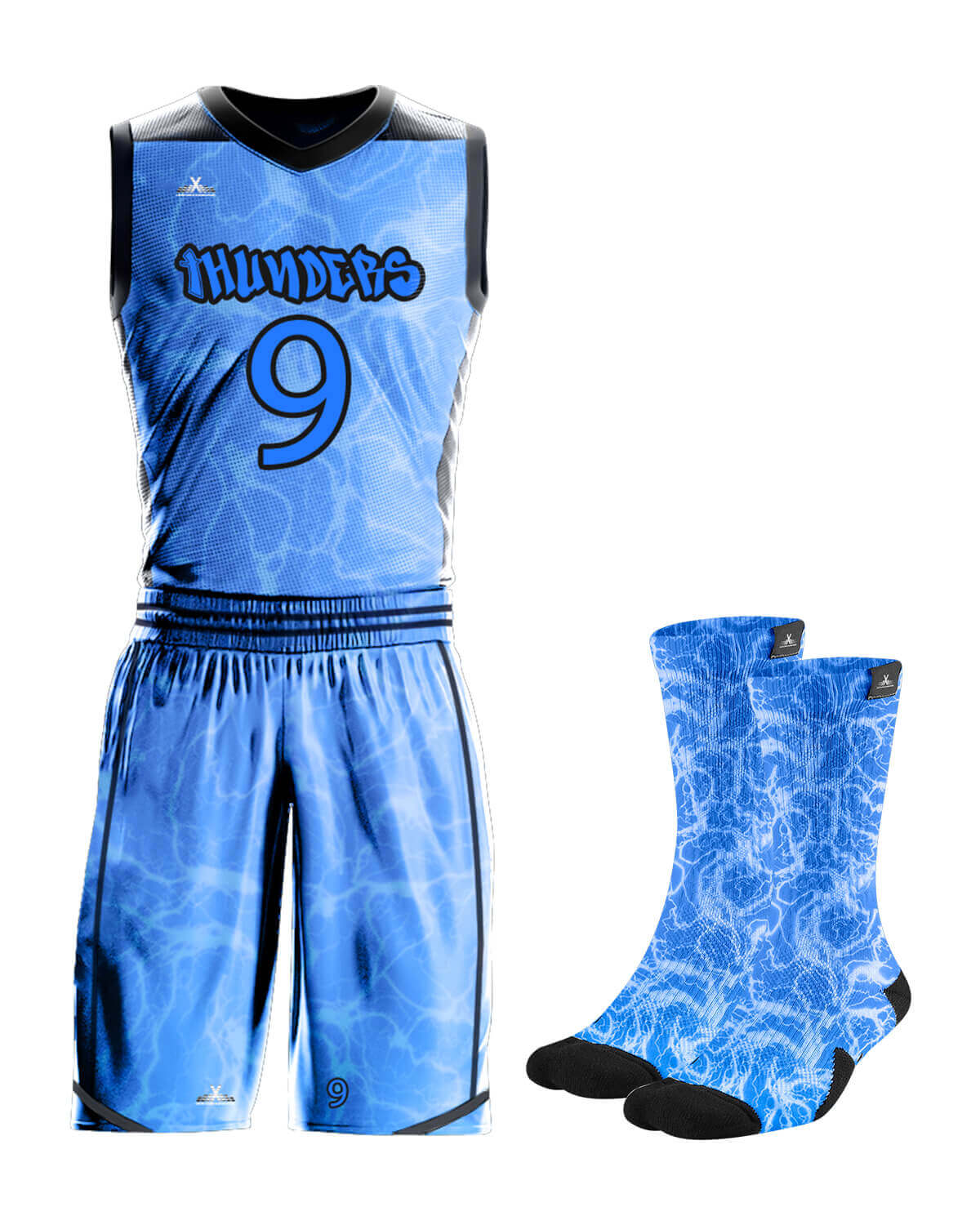 Full Custom Basketball Uniform ( Jersey + Shorts + Socks ) - For Men