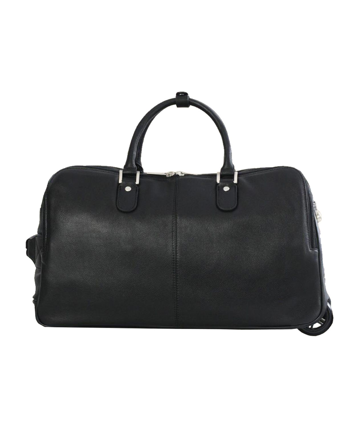 Double Rolled Handle Leather Duffle Bag -Shop at LeatherScin